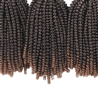 Xtrend 8 Inch Ombre Spring Twist Kanekalon Szintetikus Hajfonás 6 Csomag Kinky Curly Passion Twists 8