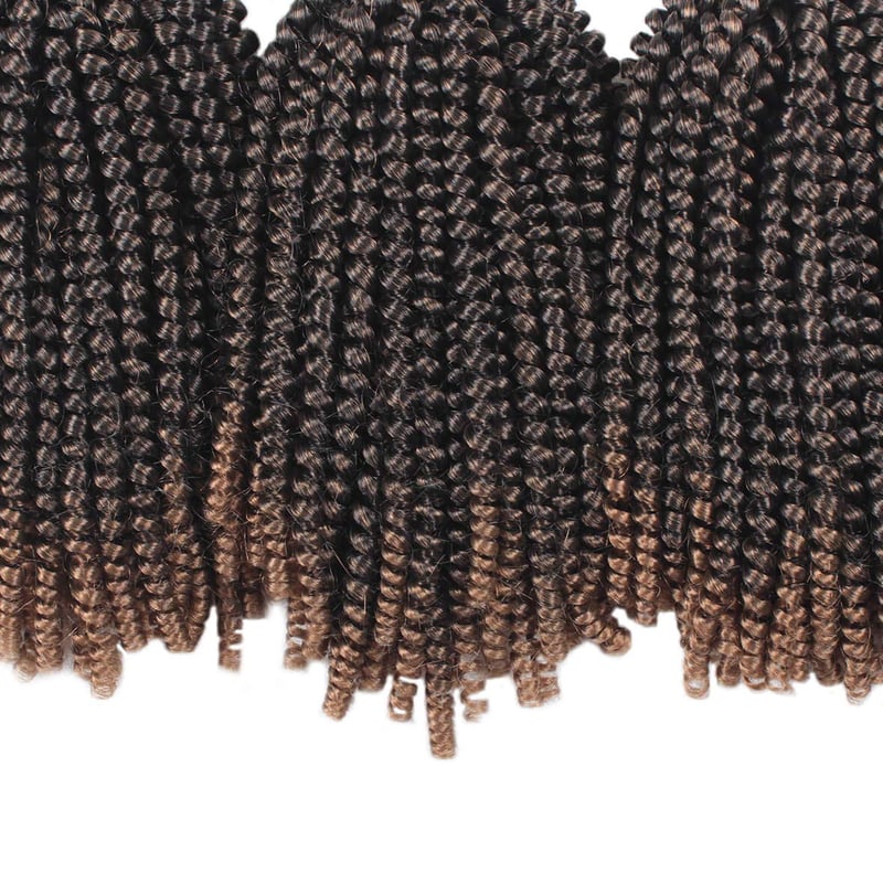 Xtrend 8 Inch Ombre Spring Twist Kanekalon Szintetikus Hajfonás 6 Csomag Kinky Curly Passion Twists