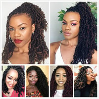 Xtrend 8 Inch Ombre Spring Twist Kanekalon Szintetikus Hajfonás 6 Csomag Kinky Curly Passion Twists 7