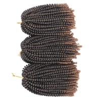 Xtrend 8 Inch Ombre Spring Twist Kanekalon Szintetikus Hajfonás 6 Csomag Kinky Curly Passion Twists 5