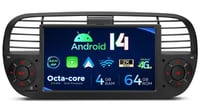 Autorádio XTRONS PX7450FBL s Android 14 a GPS navigáciou – Fiat 500 (2007-2015) 1