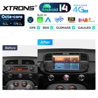 Autorádio XTRONS PX7450FBL s Android 14 a GPS navigáciou – Fiat 500 (2007-2015) 4