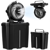 XTTANK Hordozható Párásító Ventilátor Kempinghez, 20000mAh Akkumulátor, LED Lámpa, 3 Sebesség, 3 Párásítási Mód, 45° Dőlésszög, 11L Tartály 1