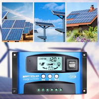 XTVTX 30A MPPT Napelem Töltésvezérlő 12V/24V LCD Kijelzővel - Automata Követés és Kettős USB Port Napelem Szabályzó 2
