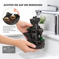 Suport pentru tămâie cu reflux XUDREZ, cu două fețe, din rășină, cu 120 de conuri de tămâie incluse, pentru decorarea casei și cadou 4