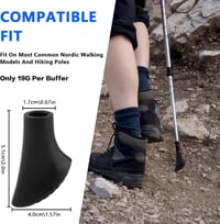 XUIIOSOOKP Nordic Walking Bot Gummiütköző 11mm Asphalt Pad Túrabot Védelemhez 3