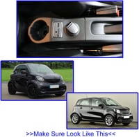 XUKEY Smart Fortwo 453 / Forfour bőr kartámasz középkonzol USB-vel - 2014-2019 3