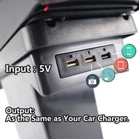 XUKEY Smart Fortwo 453 / Forfour bőr kartámasz középkonzol USB-vel - 2014-2019 5