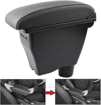 XUKEY Smart Fortwo 453 / Forfour bőr kartámasz középkonzol USB-vel - 2014-2019 2
