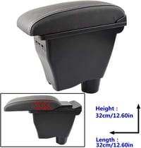 XUKEY Smart Fortwo 453 / Forfour bőr kartámasz középkonzol USB-vel - 2014-2019 6