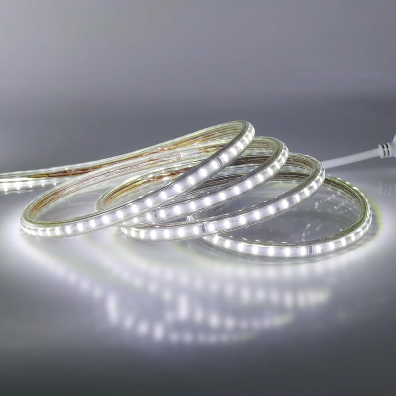 XUNATA 220V LED szalag 120 LED/m IP67 vízálló hideg fehér SMD 3014 konyhai világítás