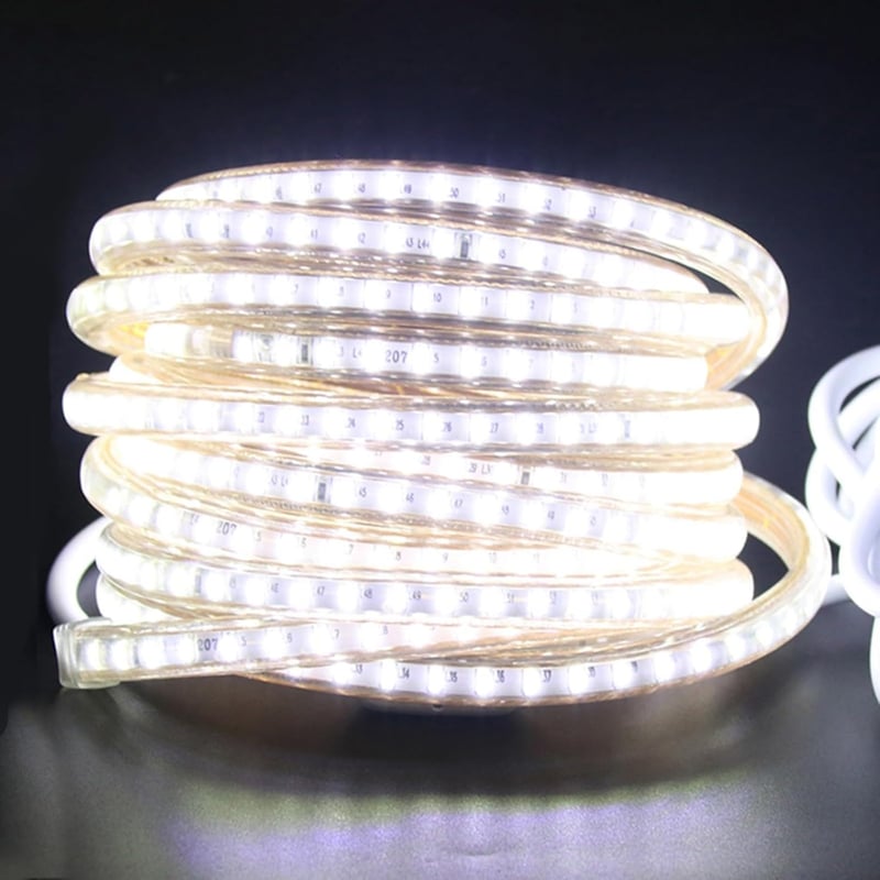XUNATA 220V LED szalag 120 LED/m IP67 vízálló hideg fehér SMD 3014 konyhai világítás