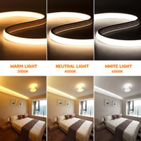XUNATA 230V COB LED neon szalag 288 LED/m, 4m meleg fehér, IP65 vízálló 4