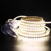 XUNATA 25m meleg fehér LED szalag 220V IP65 vízálló kapcsolóval és tápegységgel 2