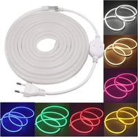 XUNATA 5m LED Neon Szalag Meleg Fehér 220V IP65 Vízálló 120 LED/m Hajlékony Fénycső Otthon Dekoráció DIY Ünnep 2