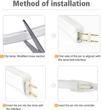 XUNATA 5m LED Neon Szalag Meleg Fehér 220V IP65 Vízálló 120 LED/m Hajlékony Fénycső Otthon Dekoráció DIY Ünnep 7