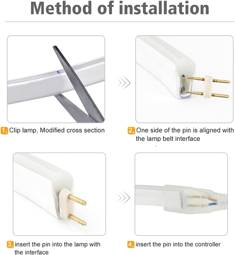XUNATA 5m LED Neon Szalag Meleg Fehér 220V IP65 Vízálló 120 LED/m Hajlékony Fénycső Otthon Dekoráció DIY Ünnep