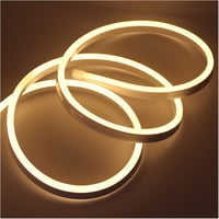 XUNATA 5m LED Neon Szalag Meleg Fehér 220V IP65 Vízálló 120 LED/m Hajlékony Fénycső Otthon Dekoráció DIY Ünnep 1