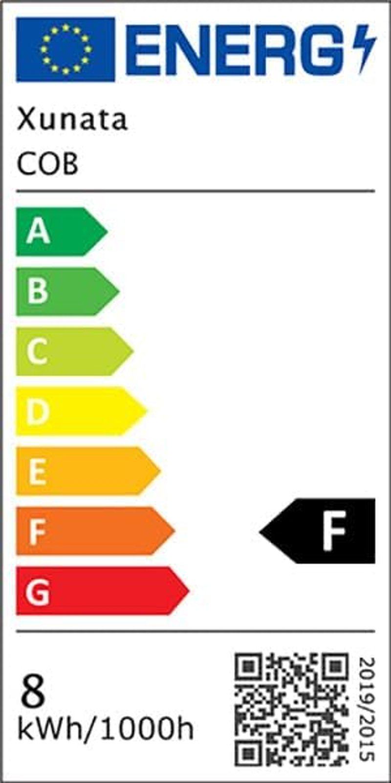 XUNATA 220V Flexibilis COB LED szalag 8m hideg fehér IP65 vízálló 288 LED/m