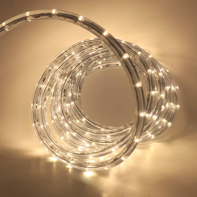 XUNATA LED Fényszalag 4m IP65 Vízálló 36 LED/m Meleg Fehér Kültéri Beltéri Kerti Karácsonyi Dekoráció 220V