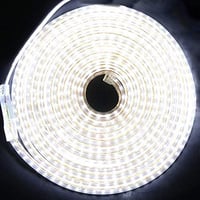 XUNATA LED szalag 220V kapcsolóval 120 LED/m IP65 vízálló fehér fény dekoráció szálloda esküvő buli 2 méter 3