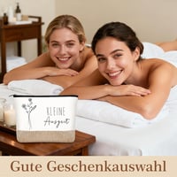 Geantă cosmetică mică pentru femei Xuniea cu fermoar, necesar pentru machiaj și articole de toaletă, cadou pentru soție sau prietenă de zi de naștere 5