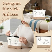 Geantă cosmetică mică pentru femei Xuniea cu fermoar, necesar pentru machiaj și articole de toaletă, cadou pentru soție sau prietenă de zi de naștere 4