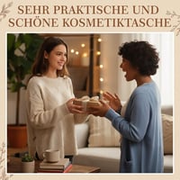 Geantă cosmetică mică pentru femei Xuniea cu fermoar, necesar pentru machiaj și articole de toaletă, cadou pentru soție sau prietenă de zi de naștere 6