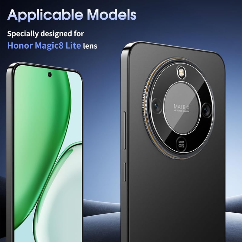 Xunzii Honor Magic 8 Lite 5G kamera védelem 2db tempered glass 9H keménység - 2-transparent