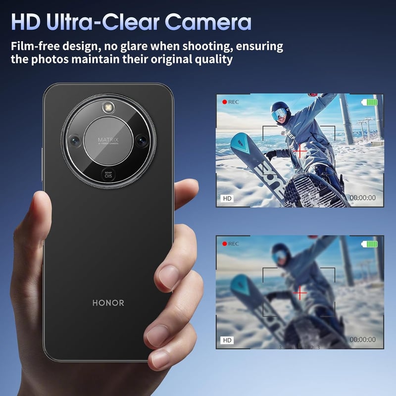 Xunzii Honor Magic 8 Lite 5G kamera védelem 2db tempered glass 9H keménység - 2-transparent