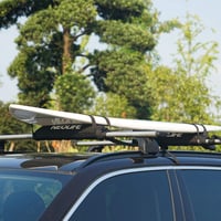XUXIAKE Autós Tetőcsomagtartó Párnák Szörfdeszkához, SUP Paddleboardhoz, Snowboardhoz - 71 cm-es Fekete Pár 4,5 m Rögzítőpántokkal 7