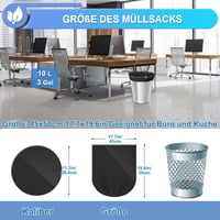 Sac de gunoi negru XUXRUS 10 L pentru baie, sac de gunoi rezistent la rupere, pachet de 120 bucăți 4