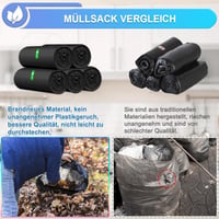 Sac de gunoi negru XUXRUS 10 L pentru baie, sac de gunoi rezistent la rupere, pachet de 120 bucăți 5