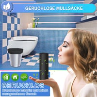 Sac de gunoi negru XUXRUS 10 L pentru baie, sac de gunoi rezistent la rupere, pachet de 120 bucăți 3