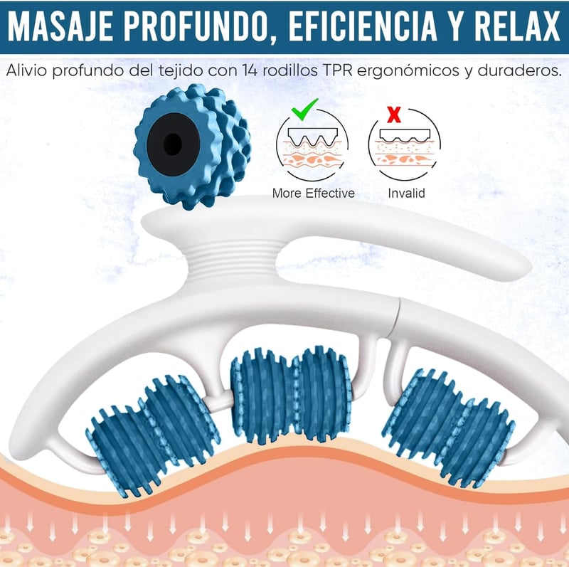 XVALOT Anti-Cellulite Masszírozó Kék - Lábak, Fenék, Karok, Hasra