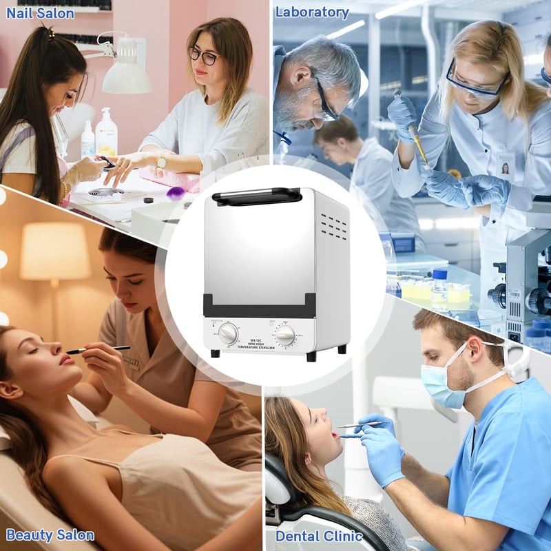 Xverycan 12L Forró Levegős Sterilizáló 1000W 250°C Professzionális