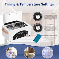 Xverycan 300W Forrólevegős Sterilizáló - 220°C Száraz Hősterilizátor Köröm, Kozmetikai és Fodrászati Eszközökhöz, Fehér 3