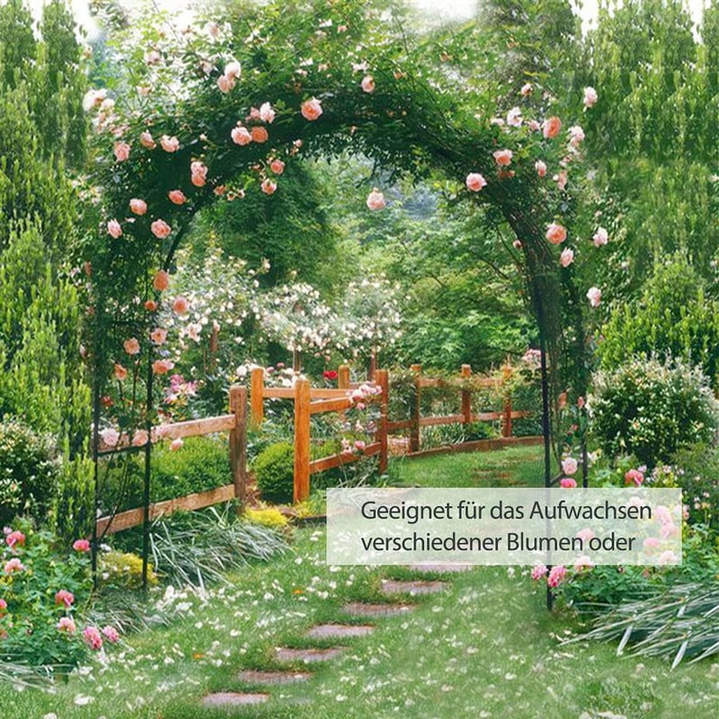 Xverycan Fém Rózsa Kapu 188x230 cm Kletterplantákhoz és Rózsákhoz