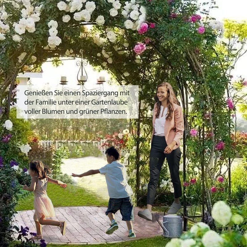 Xverycan Fém Rózsa Kapu 188x230 cm Kletterplantákhoz és Rózsákhoz