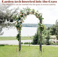 Xverycan Rózsa Kerti Kapu 110x230 cm Kúszónövényekhez Fém Pergola 4