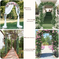 Xverycan Rózsa Kerti Kapu 110x230 cm Kúszónövényekhez Fém Pergola 7