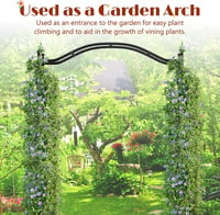 Xverycan Rózsa Kerti Kapu 110x230 cm Kúszónövényekhez Fém Pergola 6