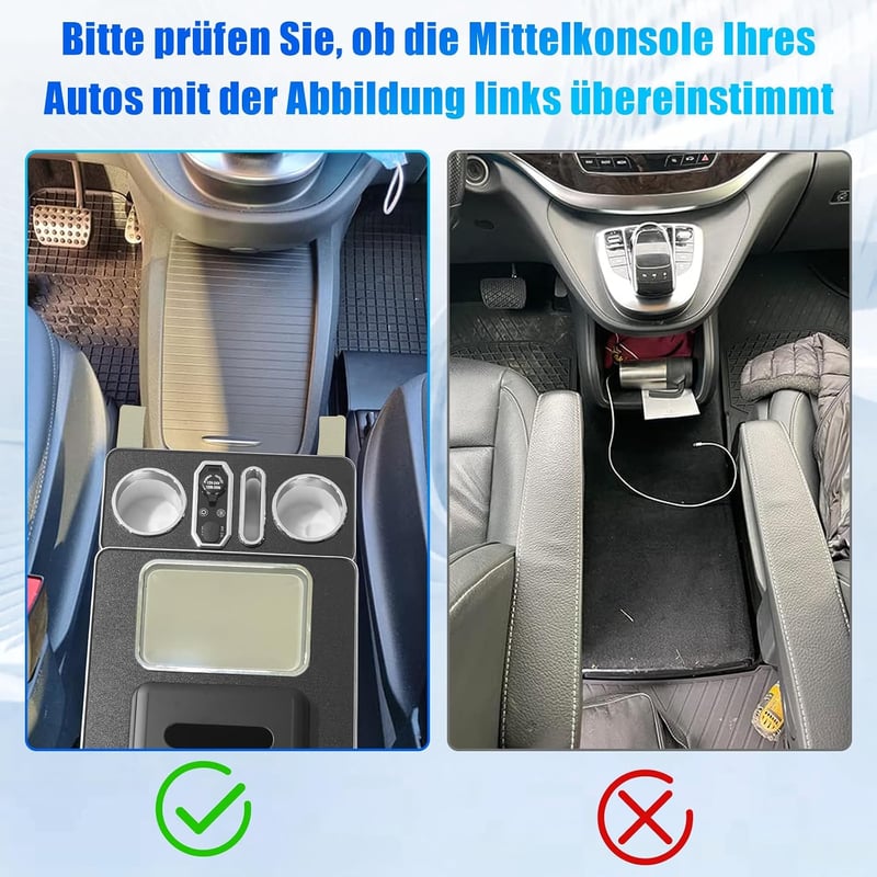 xxjolavv Mercedes-Benz V-Class V220 V260 V250 W447 kartámasz tároló 7 szín LED világítás