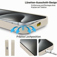 Xylota Obal na iPhone 15 Pro s kvetinovým vzorom, béžový silikónový TPU ochranný kryt pre dievčatá, tenký a mäkký zadný kryt odolný voči poškriabaniu pre 6,1-palcové zariadenie 5