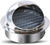 XYZDOUBLE 150mm Rozsdamentes Szellőzőrács Rovarháló Falba Építhető Szellőzés 1