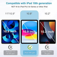 XZC iPad 11. generáció 2025 / 10. generáció 2022 ütésálló tok forgatható állvánnyal rózsaszín 2
