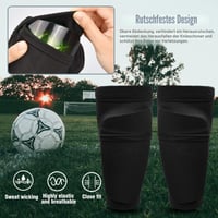 Set Șosete de Fotbal cu Protecție pentru Tibie Xzeemo pentru Copii și Adulți, cu Bandă Antiderapantă și Buzunar Optimizat 3