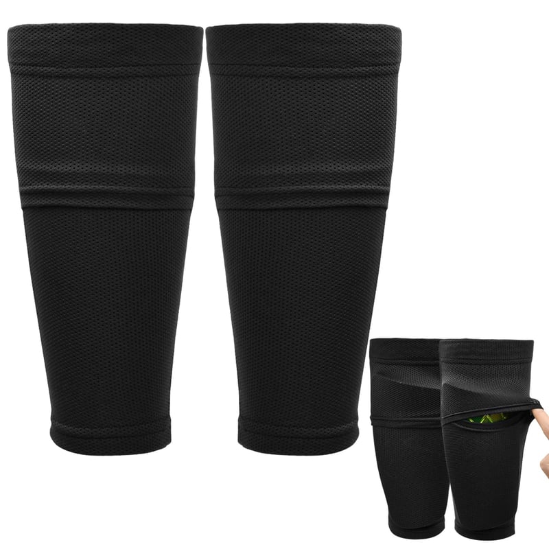 Set Șosete de Fotbal cu Protecție pentru Tibie Xzeemo pentru Copii și Adulți, cu Bandă Antiderapantă și Buzunar Optimizat