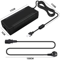XZGm AC/DC sieťový adaptér Boost Kit 180 (8Nm) pre CSL DD Gran Turismo DD Pro, kompatibilný napájací zdroj Endor6200-2400750p Endor6200-207050, čierny 2