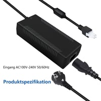 XZGm AC/DC sieťový adaptér Boost Kit 180 (8Nm) pre CSL DD Gran Turismo DD Pro, kompatibilný napájací zdroj Endor6200-2400750p Endor6200-207050, čierny 4
